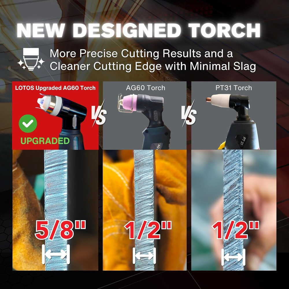 LTP5800D 58A Plasma Cutter, 5/8" Clean Cut (3/4" Severance), Non-Touch Pilot Arc