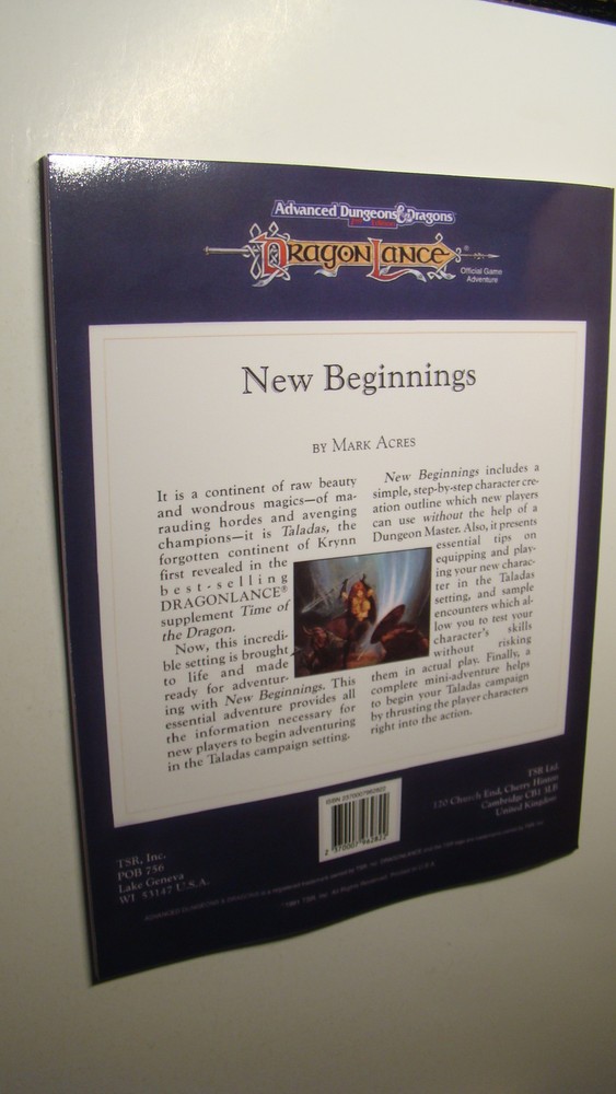 MODULE DLS1 - NEW BEGINNINGS *NEW MINT 9.8 NEW* DUNGEONS DRAGONS DRAGONLANCE