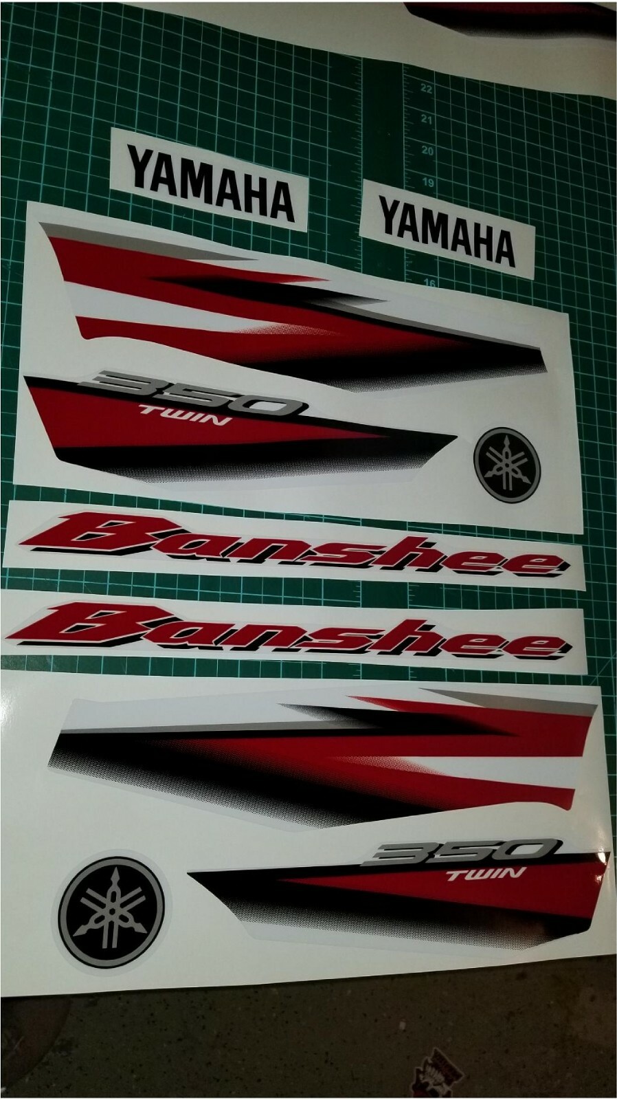 2005 yamaha banshee full graphics kit decals stickers OEM SPECS
