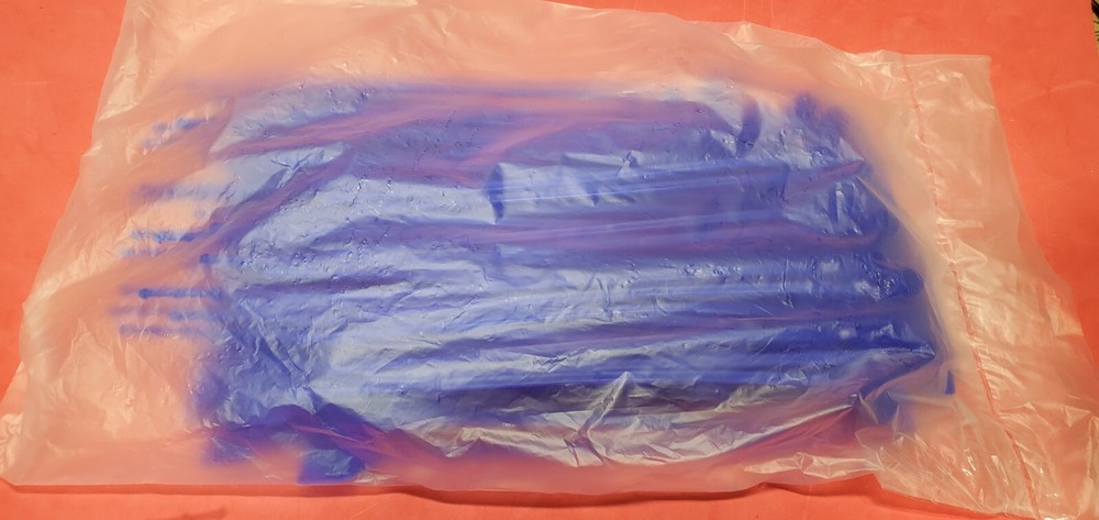 Lot 100 Metrc Adjustable Pull-Up Strap Seal Blue 8" Long