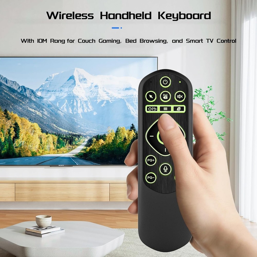 Air Mouse and Bluetooth Universal Remote Backlit 2.4G USB Control PC TV