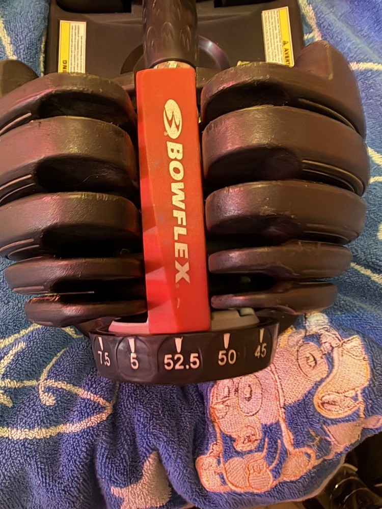 x1 Bowflex Selectech 552 Adjustable Single Dumbbell 5 - 52lbs READ