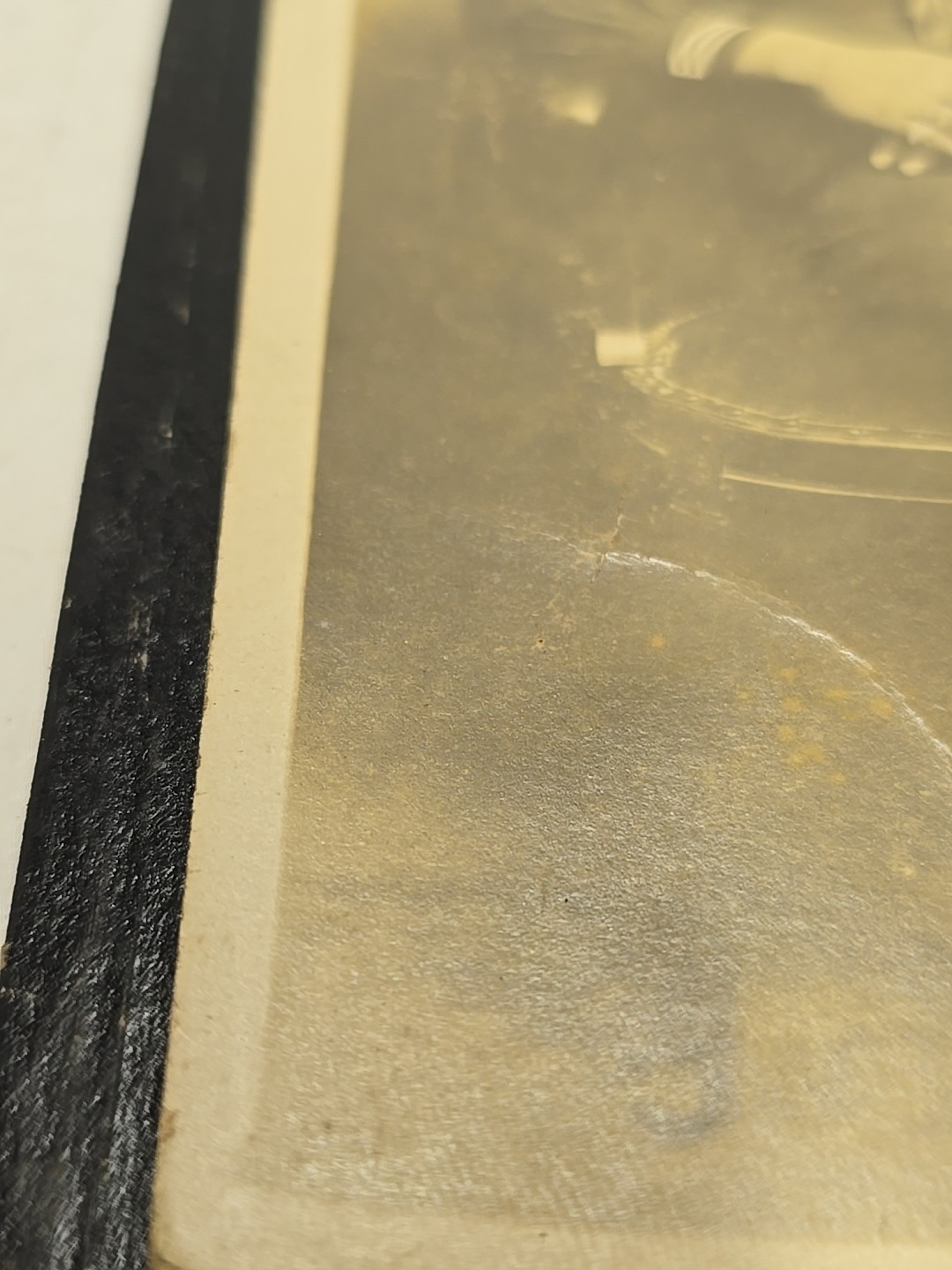 Antique WW1 US Navy African American Sailor Framed Photograph