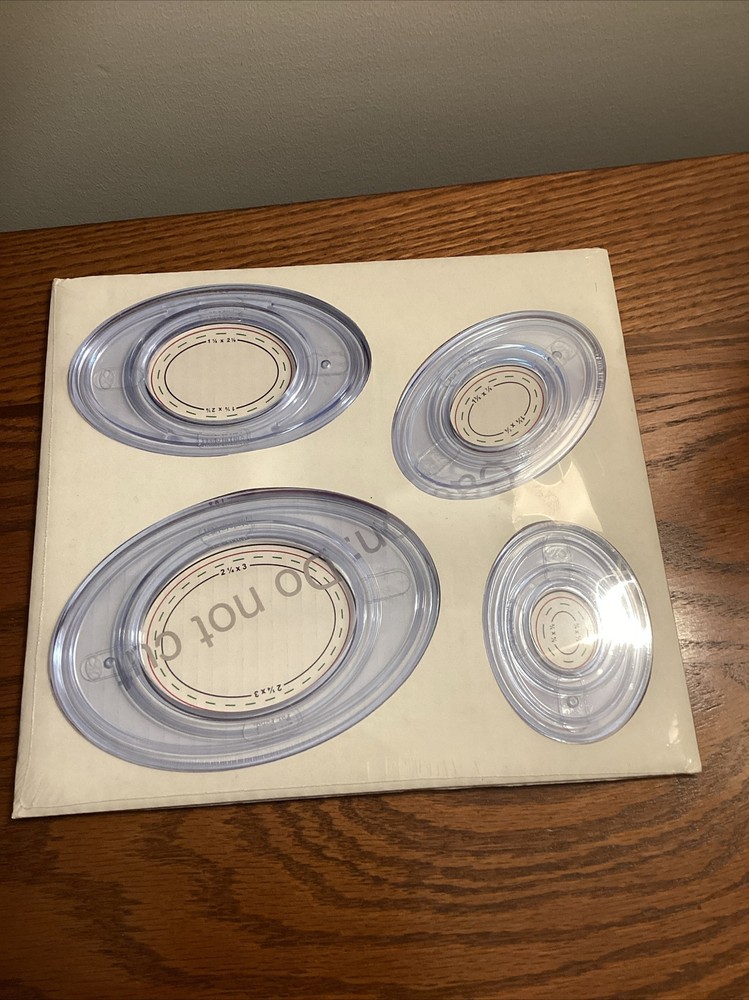 (2) Creative Memories Custom Cutting System Circles & Oval Patterns & templates