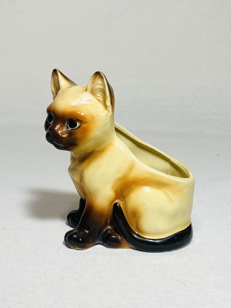 Siamese Cat Planter - Vintage 1950's