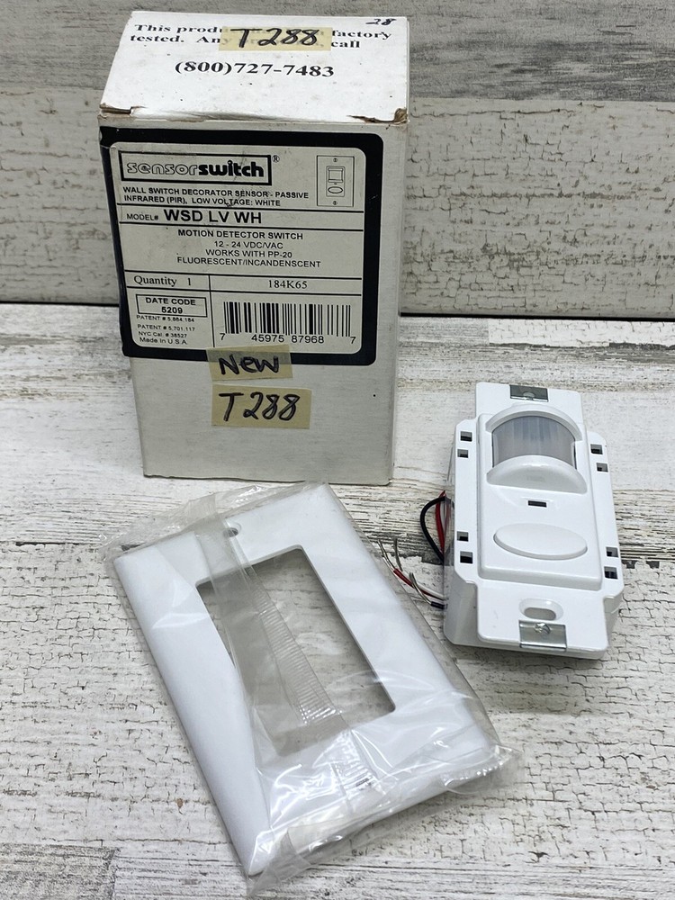 Sensor Switch Motion Detector Switch WSD PDT WH  120/277VAC NEW