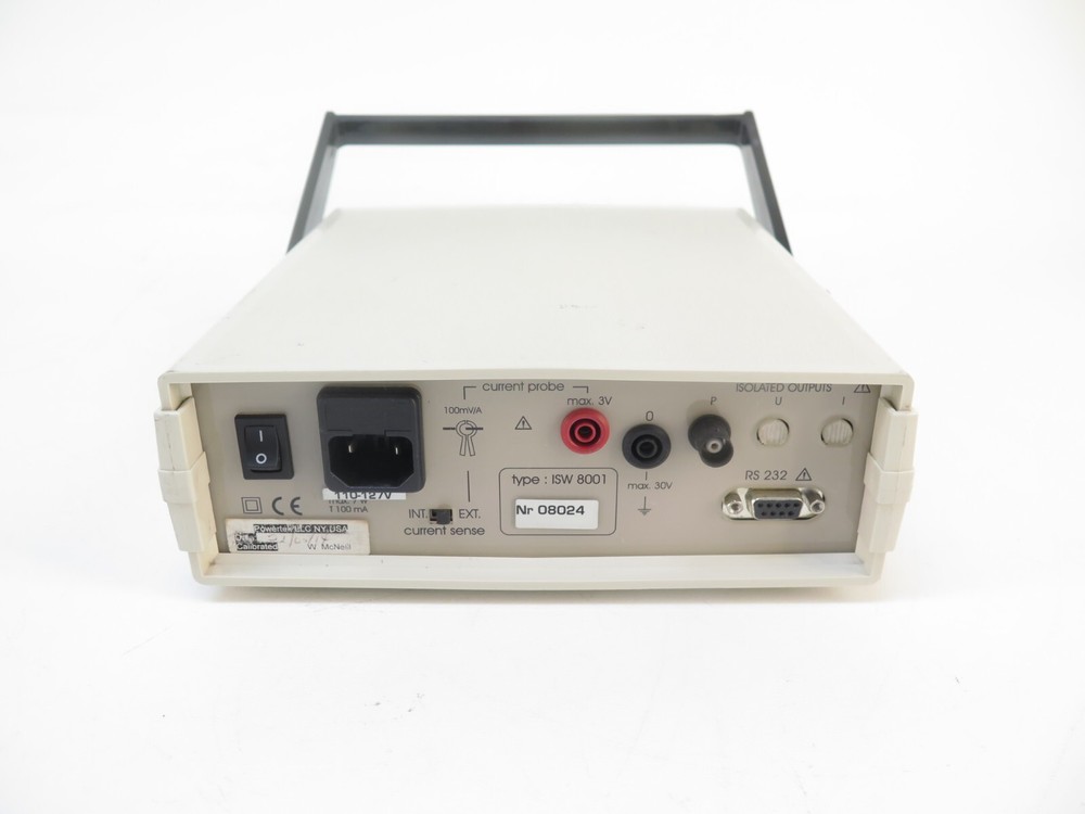 Powertek ISW 8001 Single Phase 4 Digit Wattmeter True Power RMS Voltage, Current