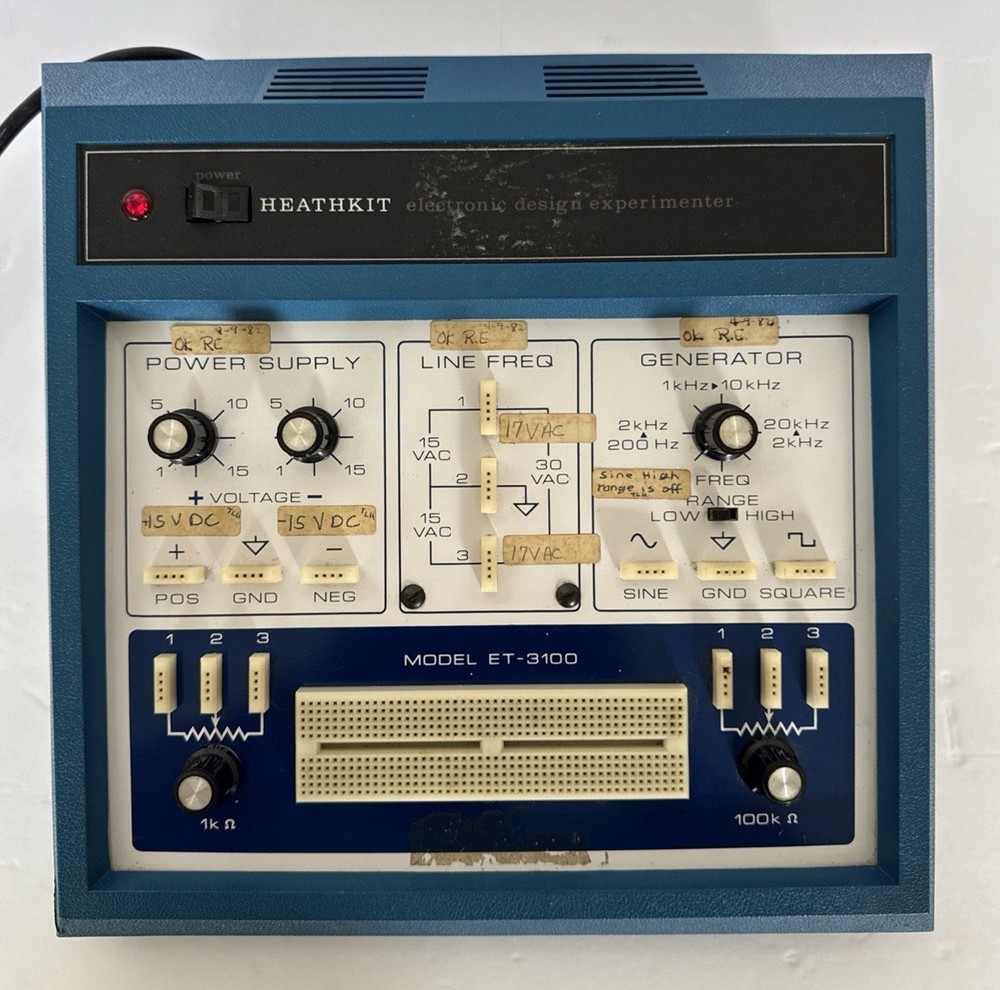 Heathkit Electronic Design Experimenter ET-3100 Powers On Untested Vintage