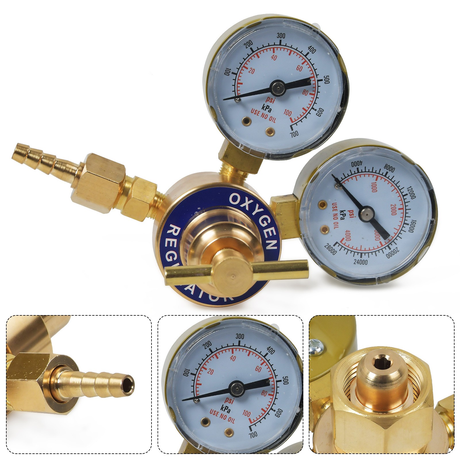 Oxygen Gas Welding Welder Regulator Pressure Gauge Victor Style Cutting-CGA540
