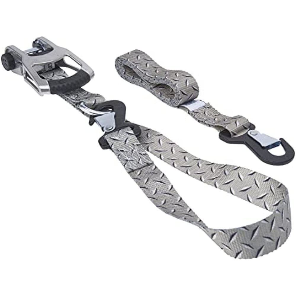 KEEPER 47350 8' Ratchet Tie-Down, Gray