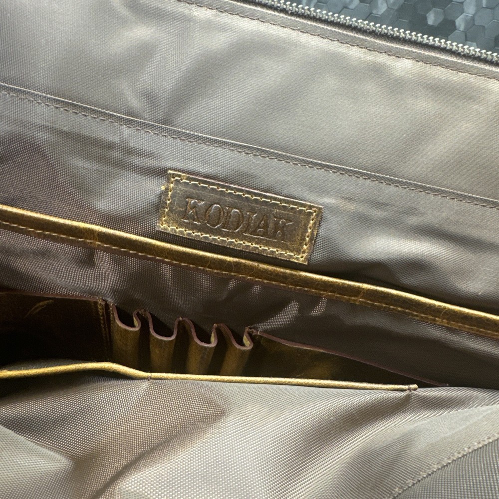 Kodiak Leather laptop Bag Brown