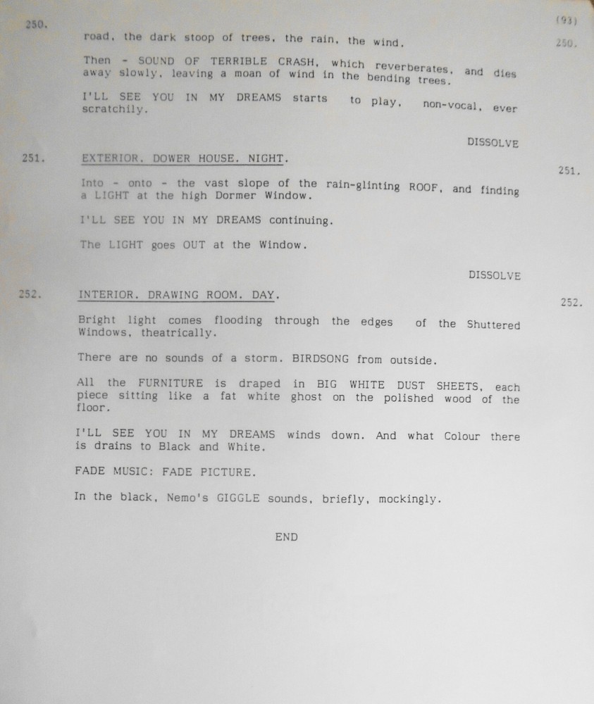 Dennis Potter : Midnight Movie - Original Screenplay - unpublished script