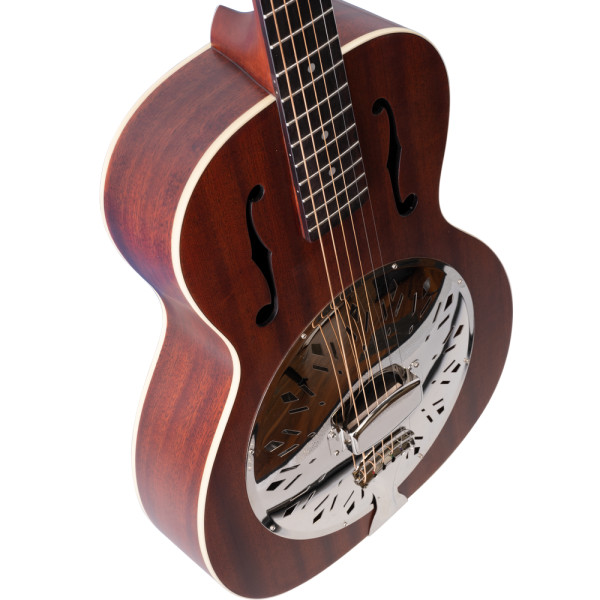 Recording King RR-41-BR Rattlesnake Resonator Guitar - Brown Satin