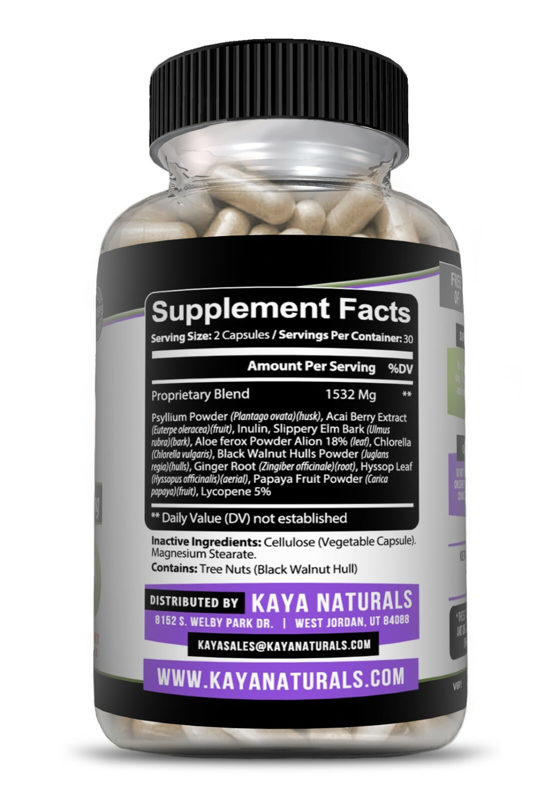 Max Detox 60ct Colon Liver Gut Cleanse Toxins Energy Boost Weight Loss Capsules