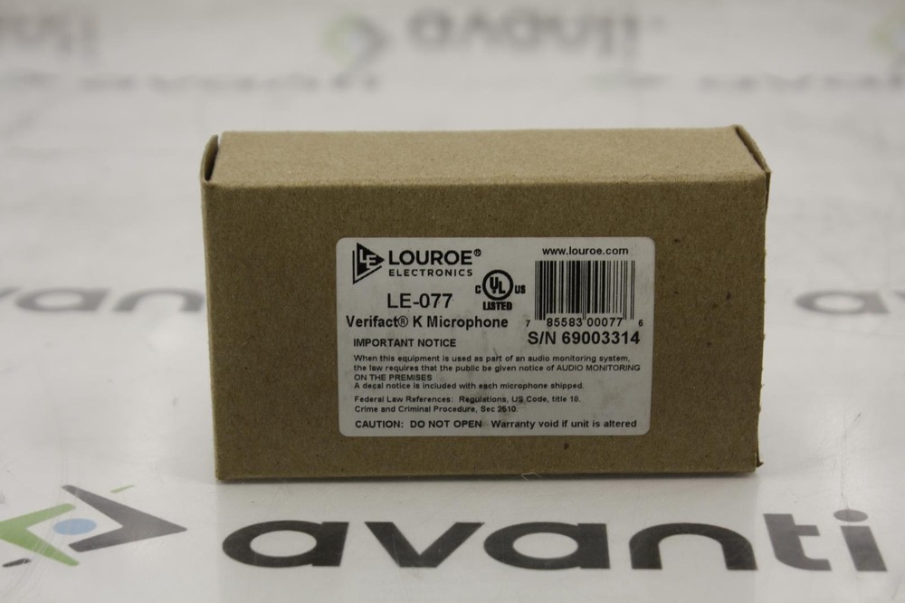 LOUROE LE 077 VERIFACT K MICROPHONE