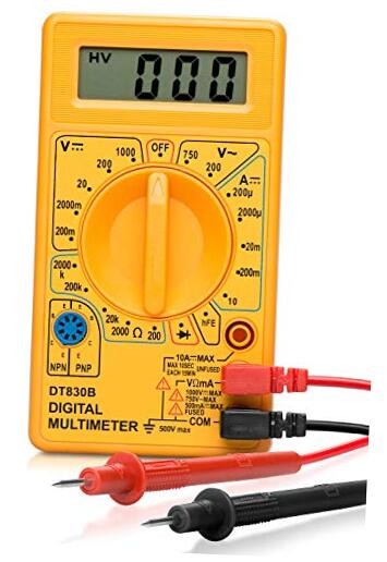 HILTEX 40508 Digital Multimeter Diode & Transistor Tester AC DC Volt Single