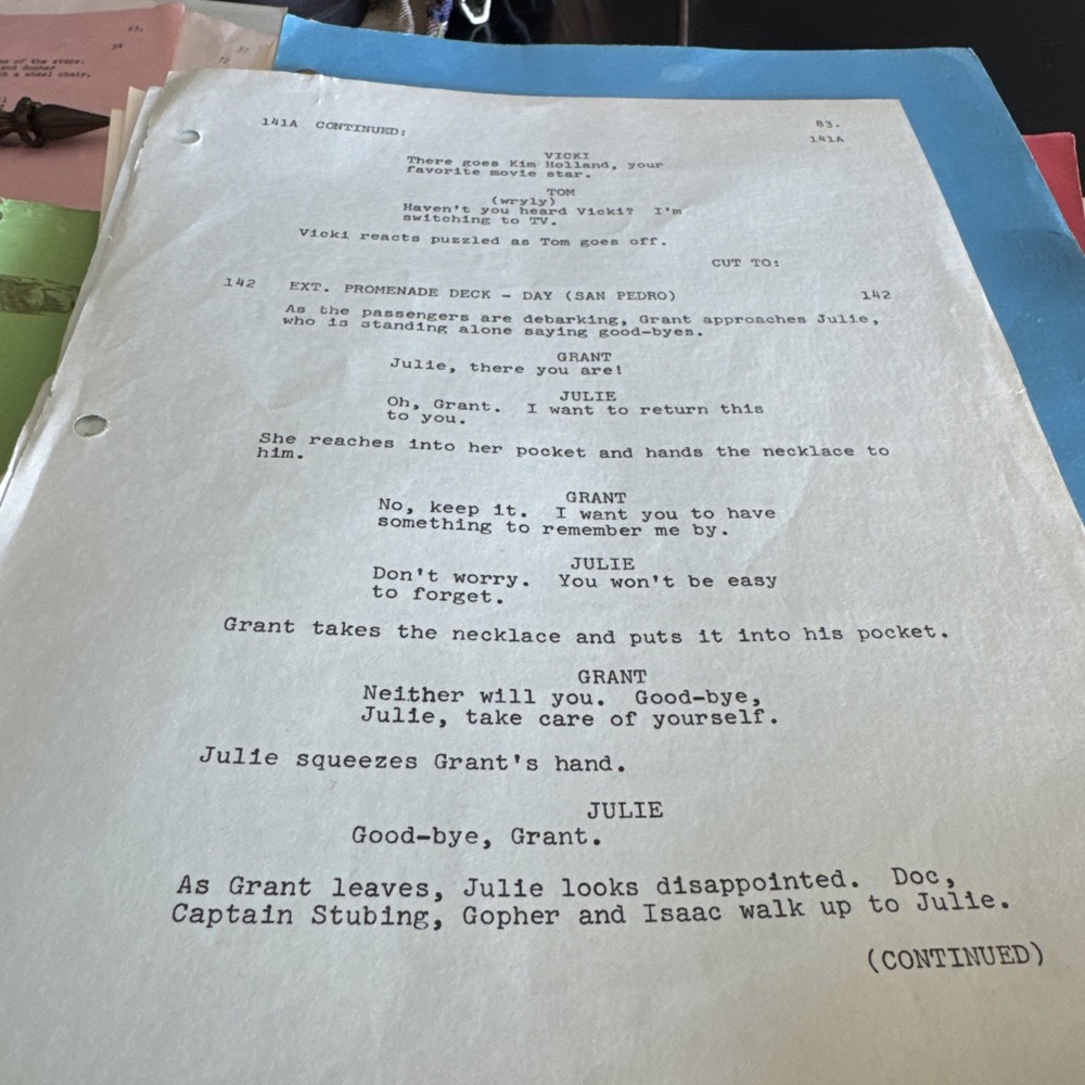“THE LOVE BOAT” show script K-80