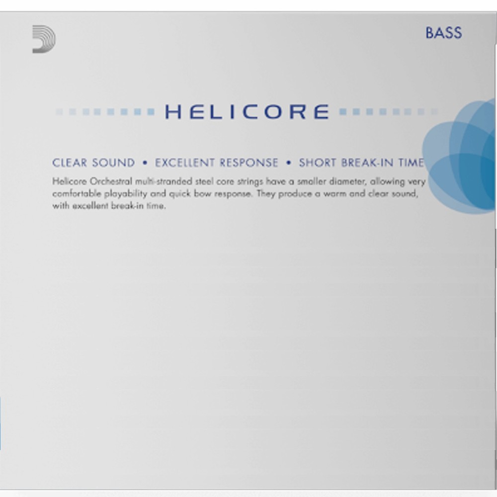 D'Addario Helicore Orchestral Bass Single G String 3/4 Scale Medium Bulk 10 Pack