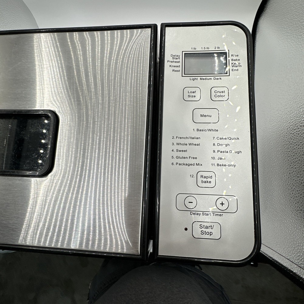 Cuisinart Automatic Bread Maker CBK-100 Compact Stainless Steel 2lb Programmable