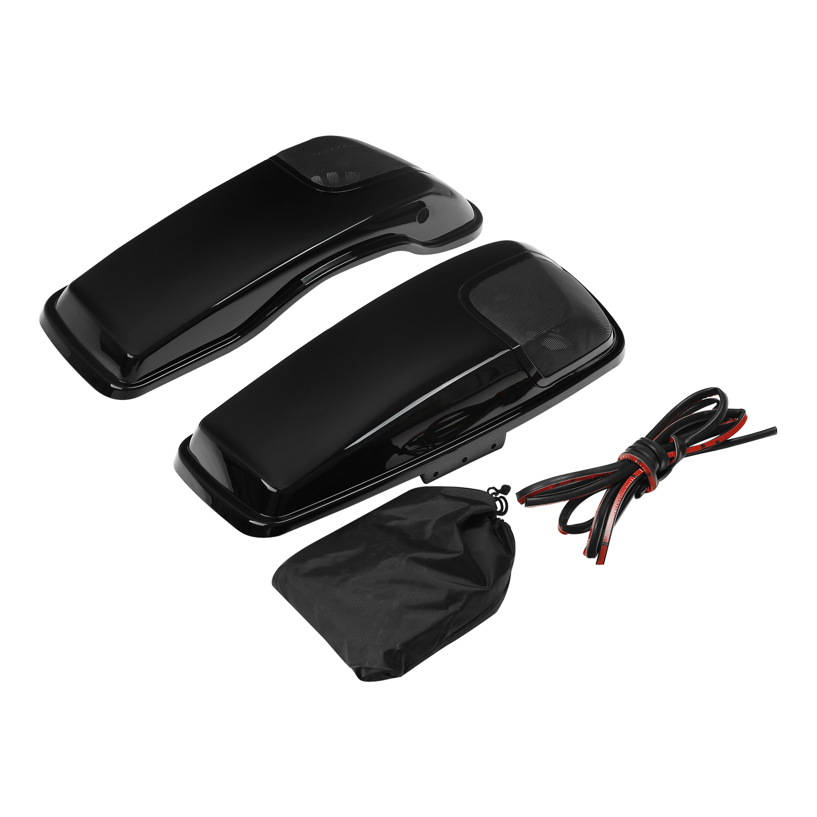 Saddlebag Lids Speaker Cutouts Fit For Harley Touring Road King Glide 2014-2024