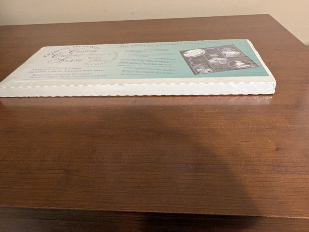 CM Creative Memories Custom Cutting System NIB 12" Cutting Patterns StraightWavy