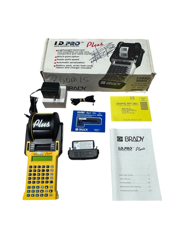 Brady I.D. Pro Plus Model 33980 - Complete
