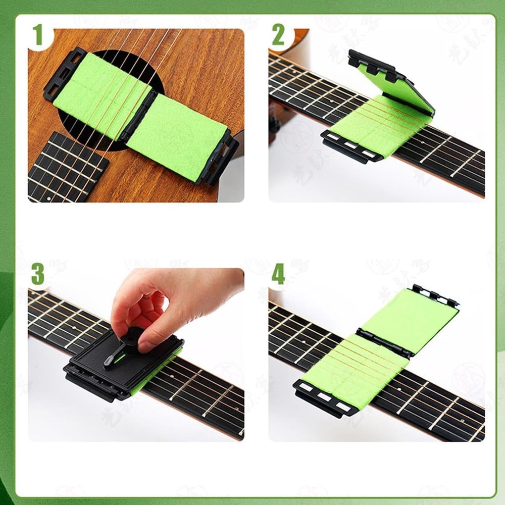 (2 Pack) Guitar String Cleaner, Fretboard Cloth Tool, Cleaning Maintenance...