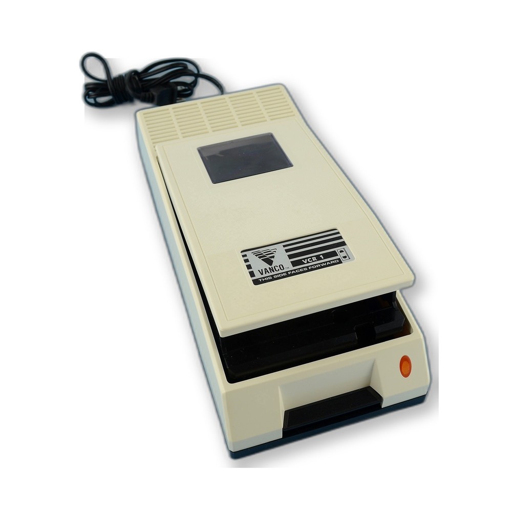 Vanco Automatic Video Cassette Rewinder NOS Tested Working w/ Box Instructions