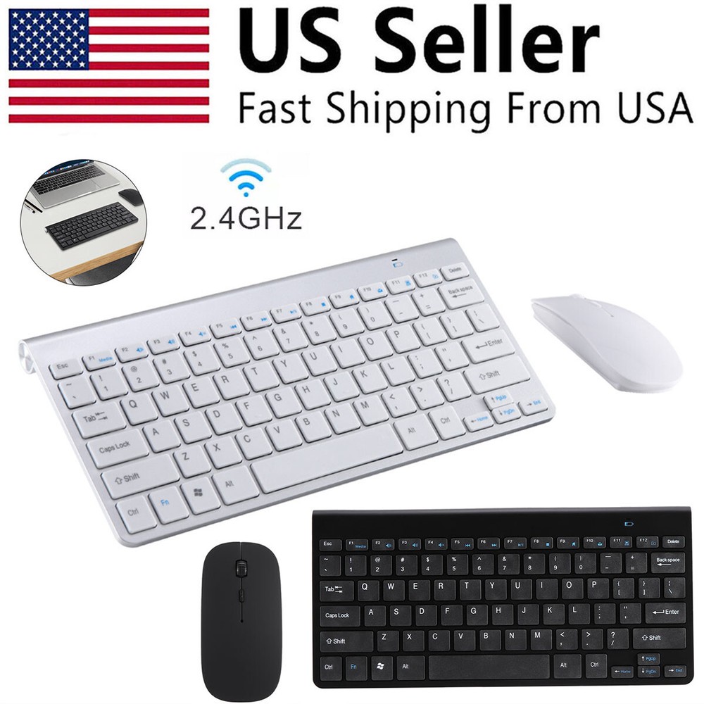 Mini Wireless Keyboard And Mouse Set Waterproof 2.4G For Mac Apple PC Computer