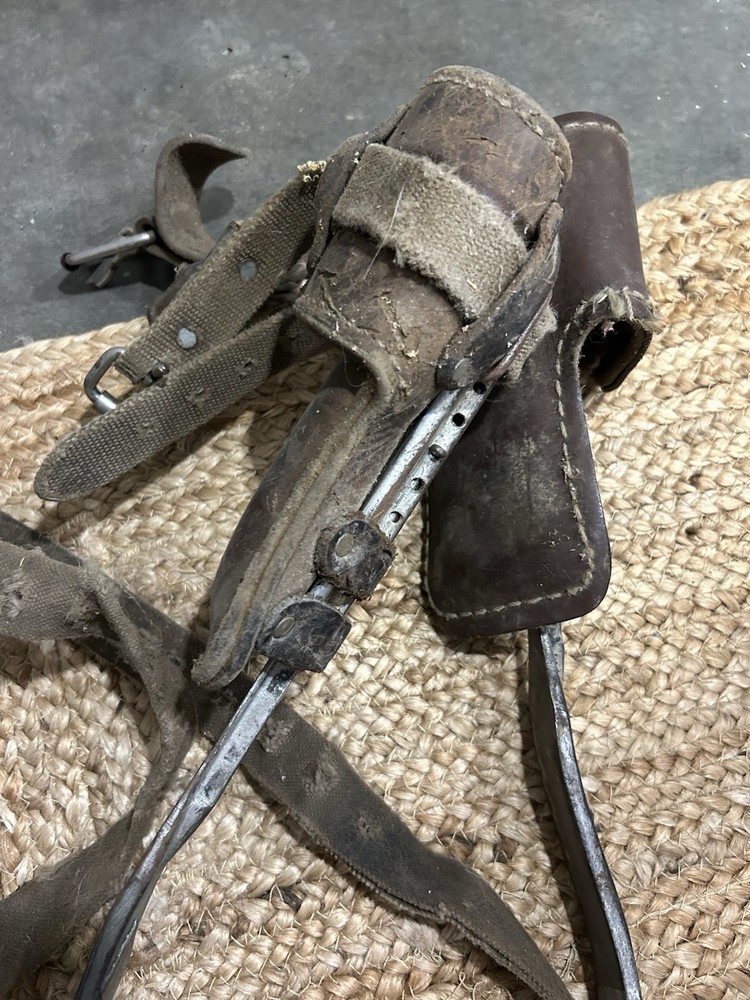 Vintage Stringer Brooks Lineman Pile Tree Climbing Gaffs