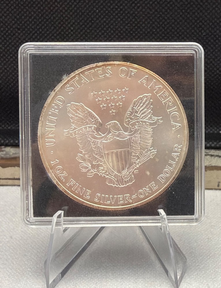 ** 2004 American Silver Eagle - .999 Fine Silver - Light toning **