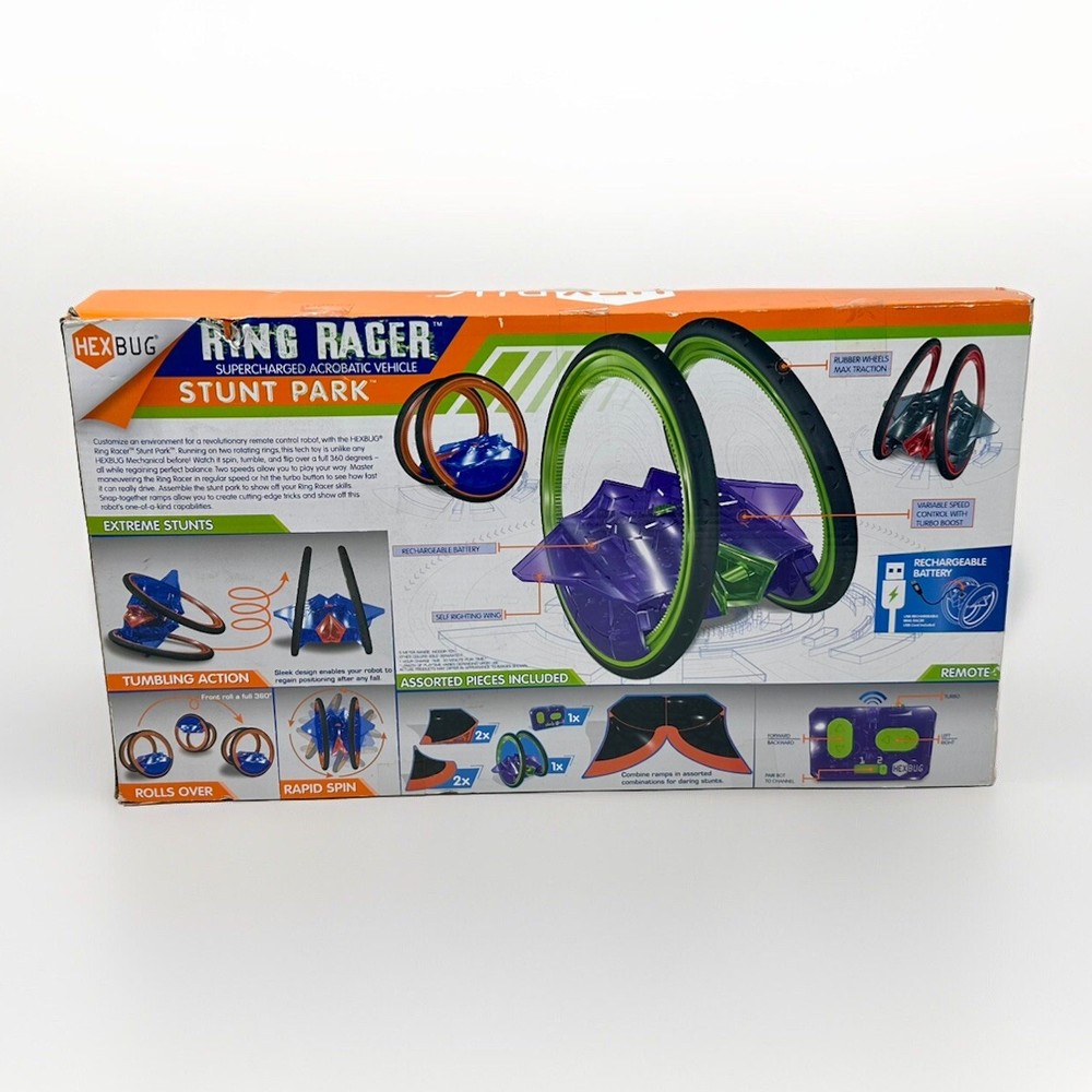 NEW Hexbug Ring Racer Supercharged Acrobatic Vehicle Stunt Park Set