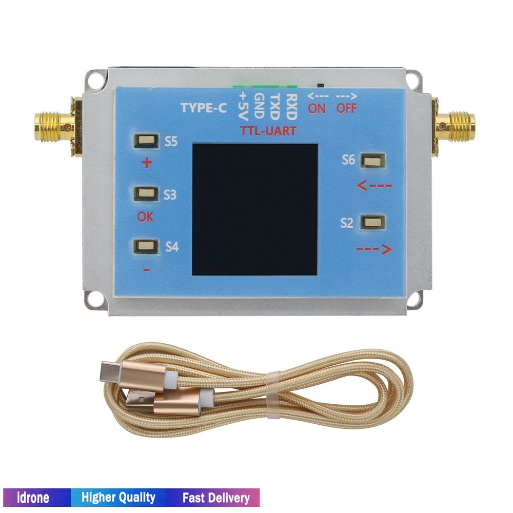 ATT-6000V3.0 90dB DC-3GHz Programmable RF Attenuator 0.25dB Step w/ 1.3" OLED