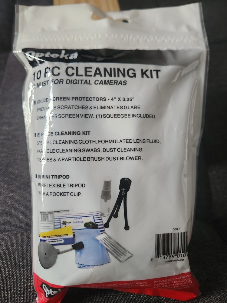 Opteka 10 pc. Digital Camera Universal STARTER KIT - Cleaning, protector, tripod