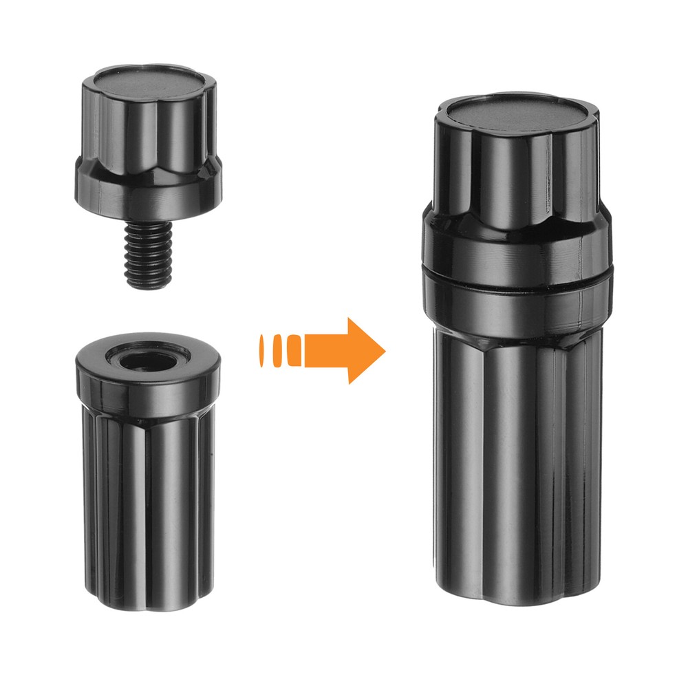 2 Pcs Pool Cue Joint Protector 5/16x18, Billiard Cue Joint Thread Cap, Black