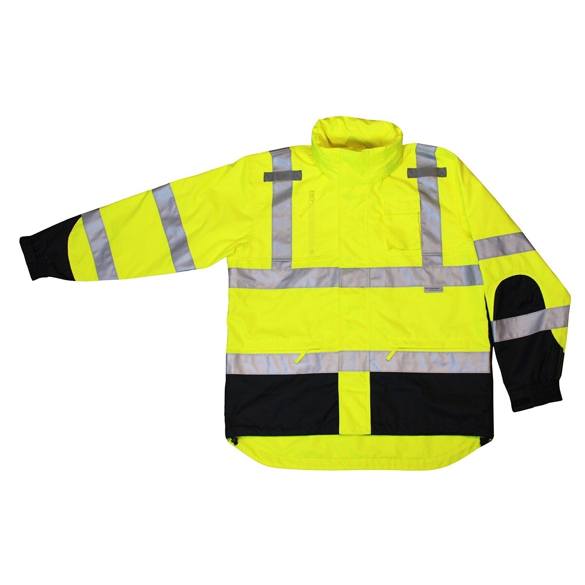RADIANS RW32-3Z1Y RADWEAR CLASS 3 HEAVY DUTY RIP STOP HI VIS RAIN JACKET COAT MD