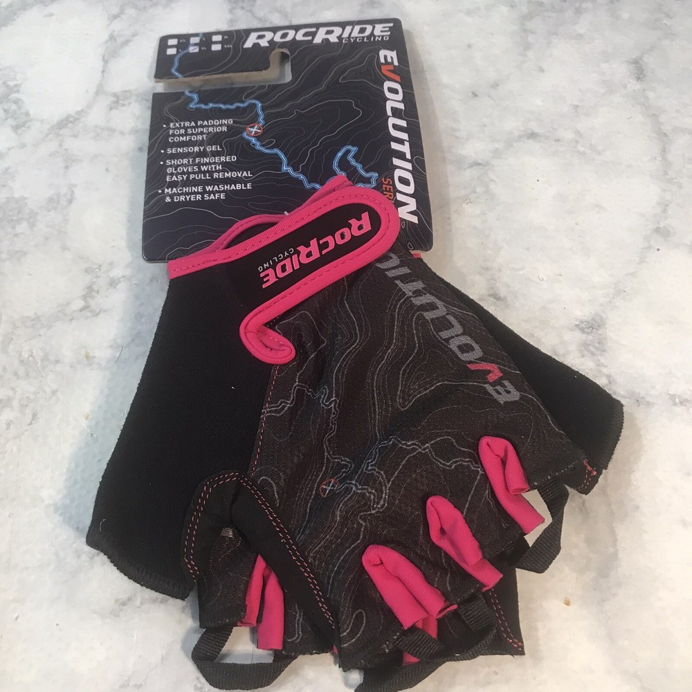 RocRide Evolution Half-Finger Cycling Gloves with Sensory Gel Padded Protection.