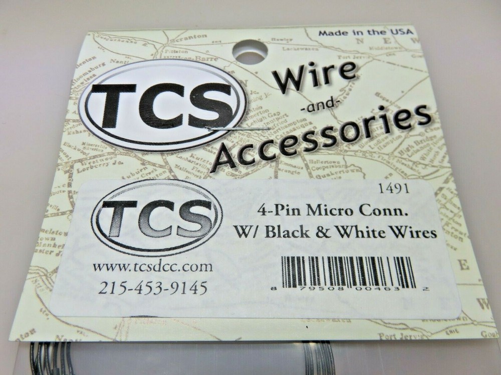 Train Control Systems TCS #1491 4-Pin Micro Connector
