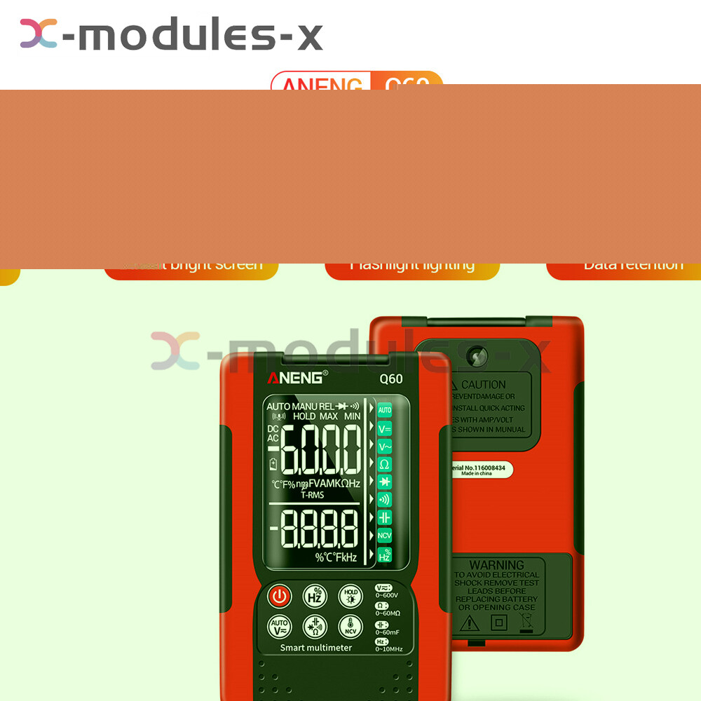 ANENG Q60 Digital Multimeter AC DC Voltmeter Ammeter Volt Tester Meter