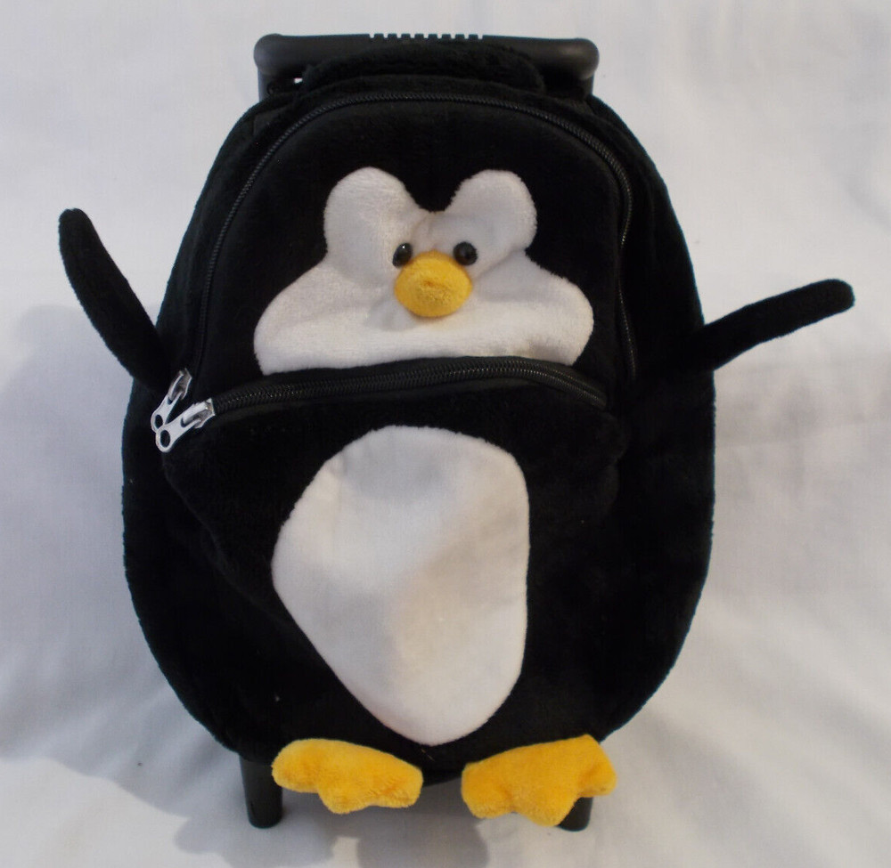 Penguin Plush Roller Backpack
