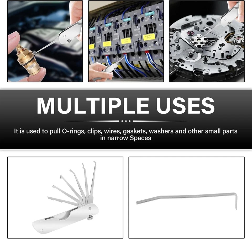 Hook and Pick Tool Set, Portable Pick Hook Tool Set Auto Maintenance Engine Trim