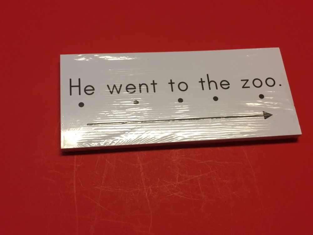 Sight Words Sentence Reading Cards. 30 cards Deck 2