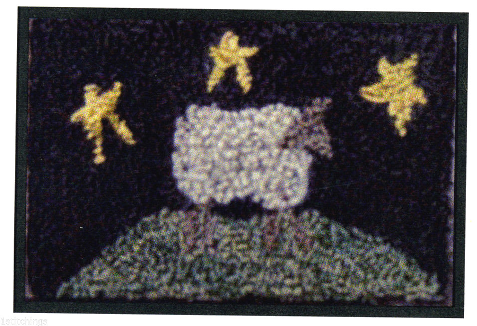 Sheep in the Meadow Punchneedle Embroidery Pattern Punch Needle