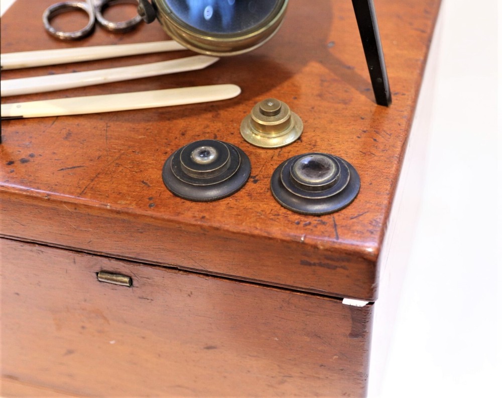 Rare Watson circular dissecting microscope by Heath, 1860s'