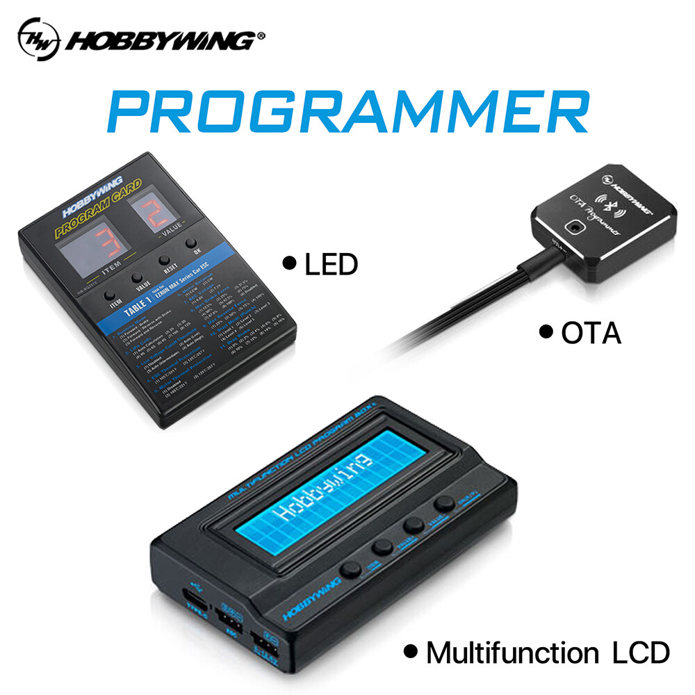 Hobbywing LED Program Card LCD Program Box OTA ESC Programmer for RC Car Boat