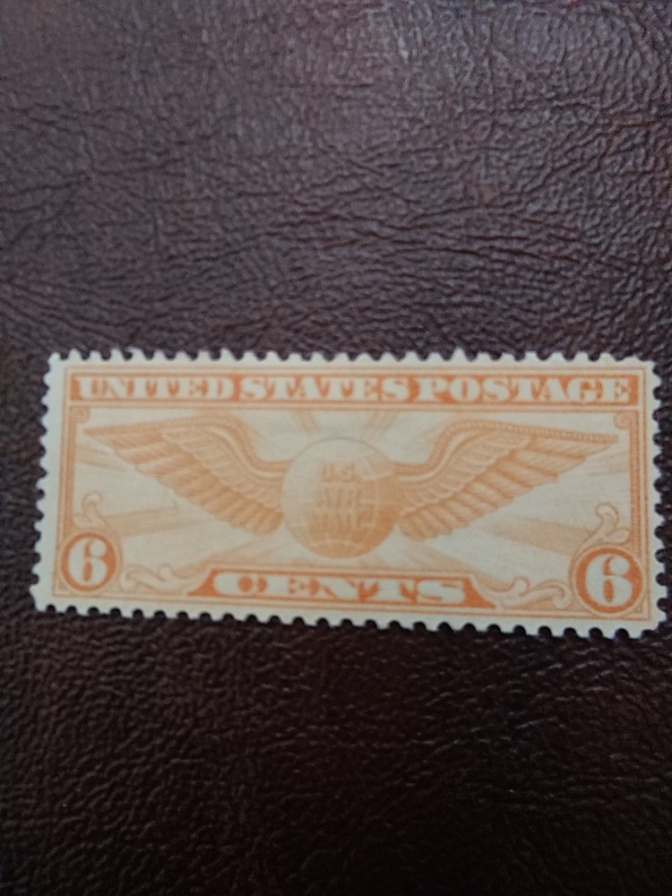 Scott#C19, Airmail 6 Cent Winged Globe, MH, F