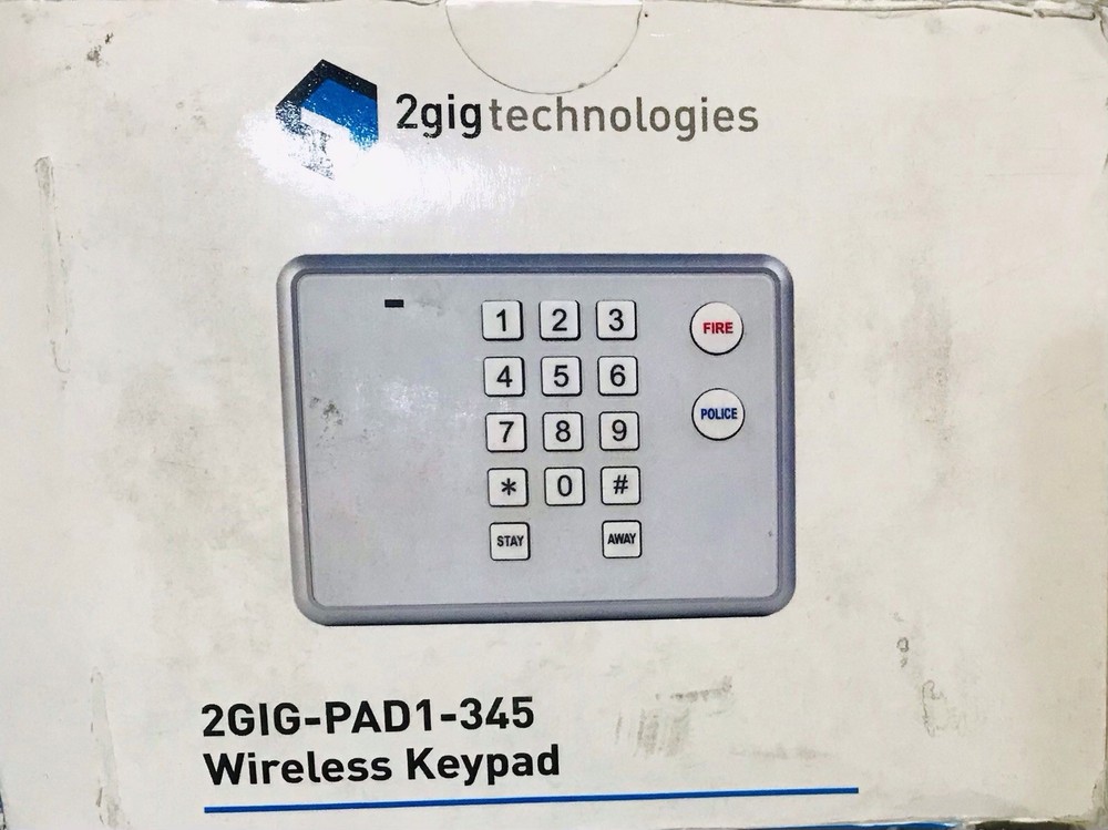 2GIG Technologies Wireless Keypad 2GIG-PAD1-345, New in Box