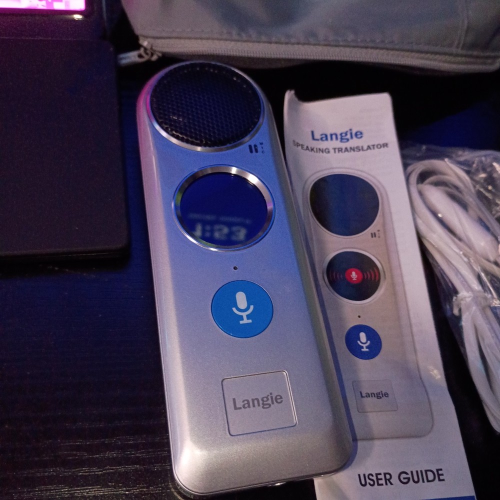 Langie S2 Portable Speaking Translator Learning Tool Designed by Comet