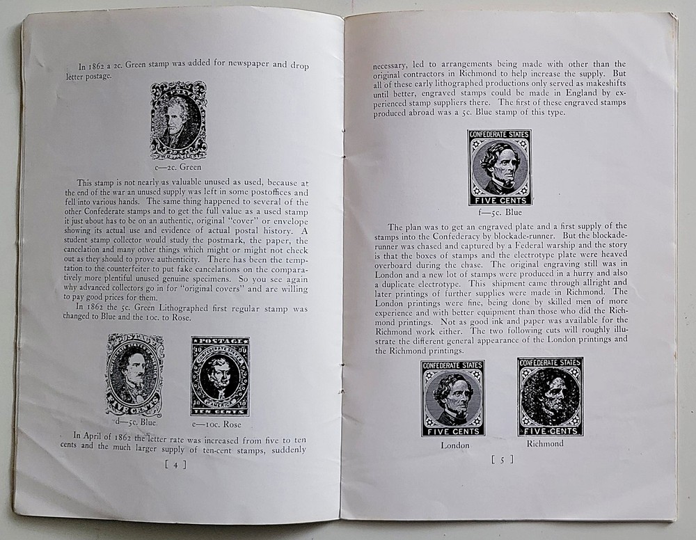 DELUXE 1950 Confederate Stamps Wanted Dietz Booklet by Raynor Hubbell