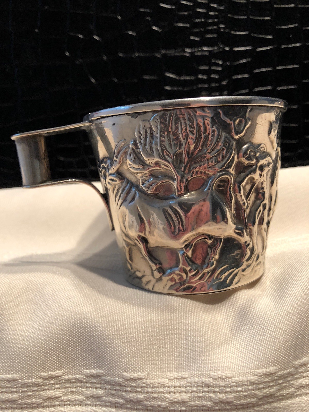 German Sterling Silver Re-creation Vaphio Cup (137 Grams or 4.85 Ounces)